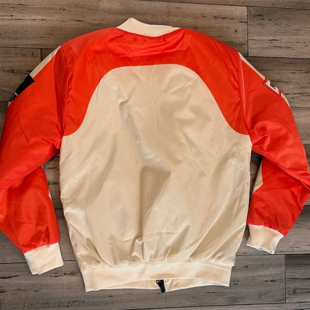 Reason Red and Cream 'Pablo Escobar' Racing Bomber Jacket - Picture 11 of 11